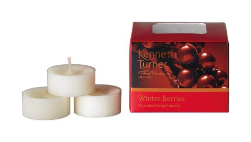 Winter Berries - Box of 12 Scented Tealights -0