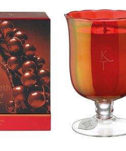 Winter Berries - Candle in Stem Vase -0