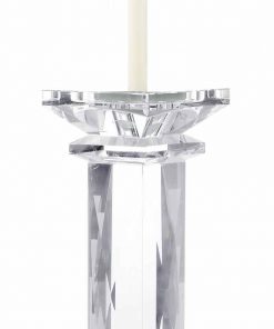 Chunky Pillar Crystal Candlestick-400