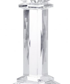 Chunky Pillar Crystal Candlestick-389
